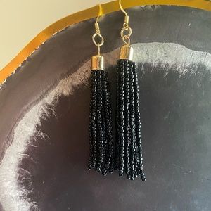 4” earrings seed bead boho style